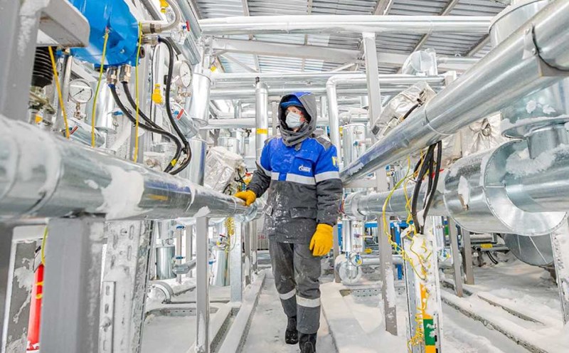 Gazprom xuất khẩu 81,8 triệu mét khối khí đốt mỗi ngày sang EU trong tháng 6.2024. Ảnh: Gazprom