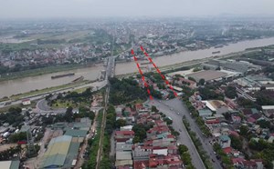 Cận cảnh cây cầu hơn 1.800 tỉ đồng sau 1 năm khởi công tại Hà Nội