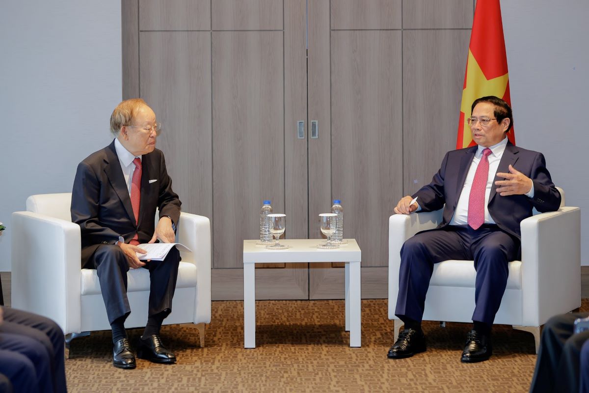 Thủ tướng tiếp ông Sohn Kyung Sik, Chủ tịch Tập đoàn CJ. Ảnh: VGP