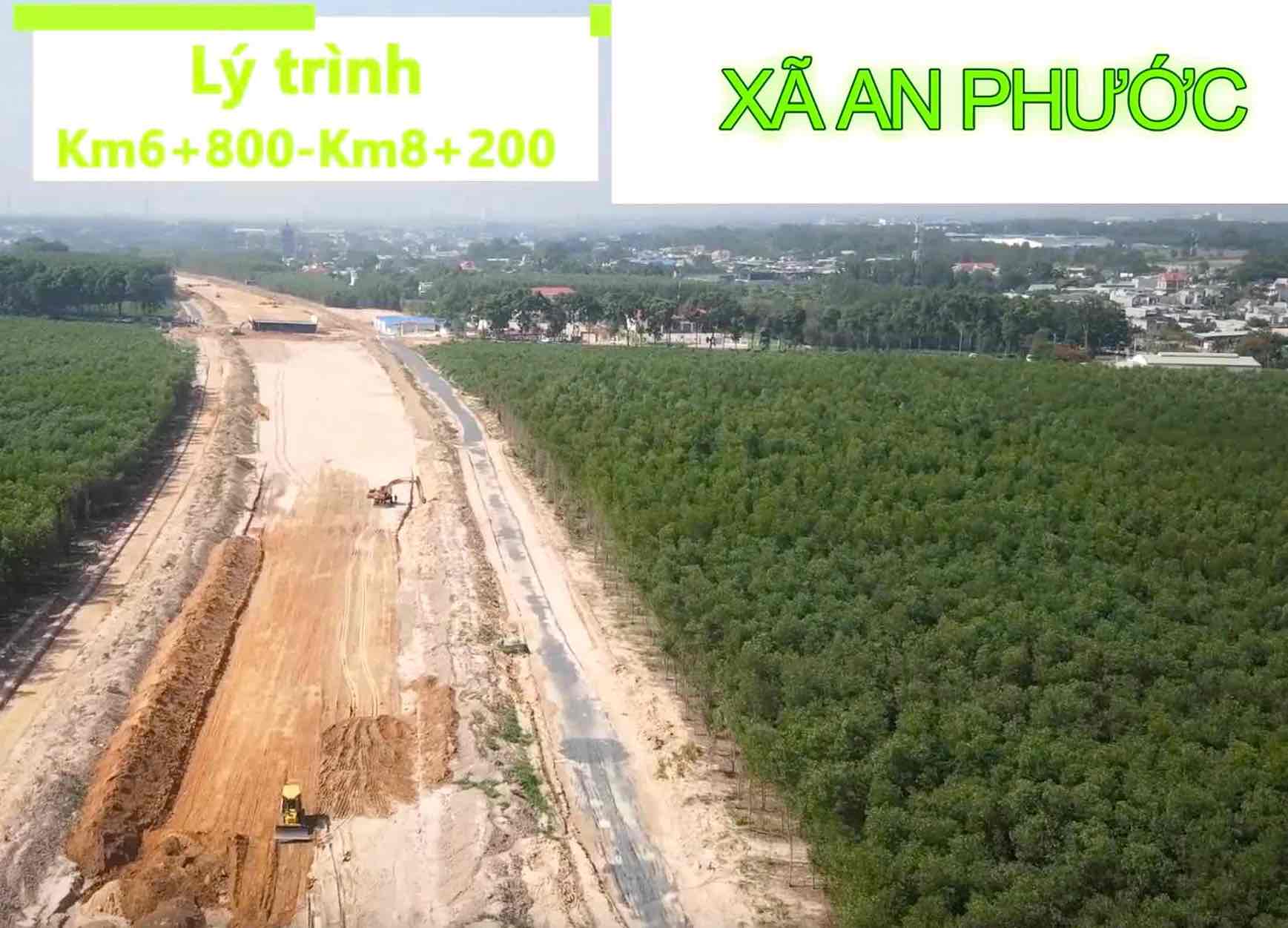 Cao tốc Biên Hòa - Vũng Tàu qua xã An Phước, huyện Long Thành. Ảnh: HAC