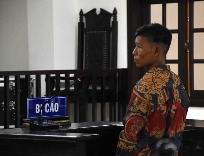 Bị cáo Thạch Hiêl tại phiên tòa. Ảnh: Nhật Hồ