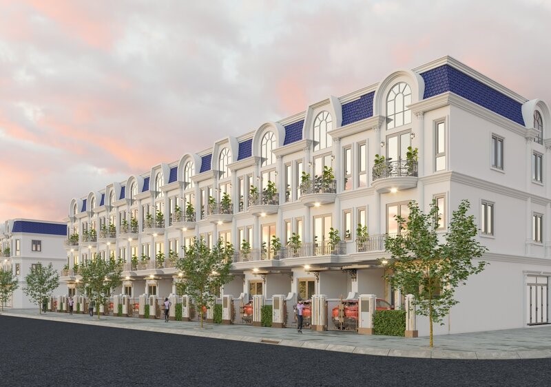 Phối cảnh khu nhà thương mại liên kế được phép chuyển nhượng tại phường 1, thành phố Bạc Liêu, tỉnh Bạc Liêu. Ảnh: Nhật Hồ