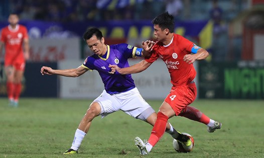 Hà Nội FC chạm trán Thể Công Viettel ở bán kết Cúp Quốc gia 2023-2024. Ảnh: Minh Dân