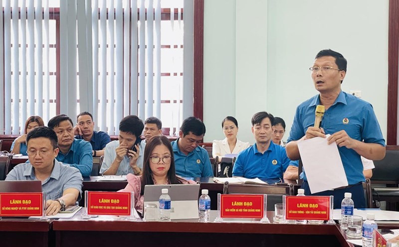 Đại biểu tham gia ý kiến vào Dự án Luật Công đoàn (sửa đổi). Ảnh: Thu Trang