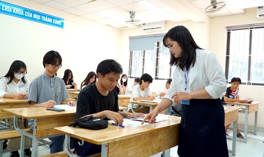 Thí sinh tham dự kỳ thi tốt nghiệp THPT năm 2024. Ảnh: Vân Trang