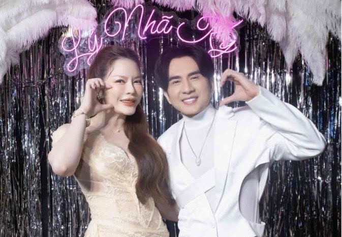Lý Nhã Kỳ và ca sĩ Đan Trường. Ảnh: NVCC