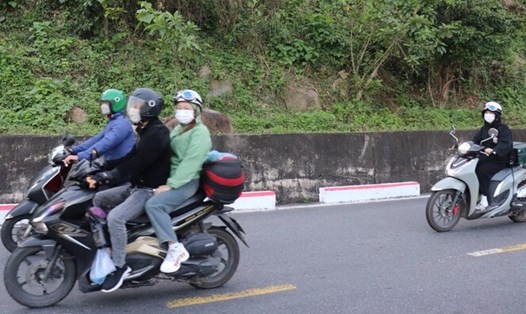 Người lao động quay trở lại Đà Nẵng sau kỳ nghỉ Tết Nguyên Đán Giáp Thìn 2024. Ảnh: Nguyễn Linh