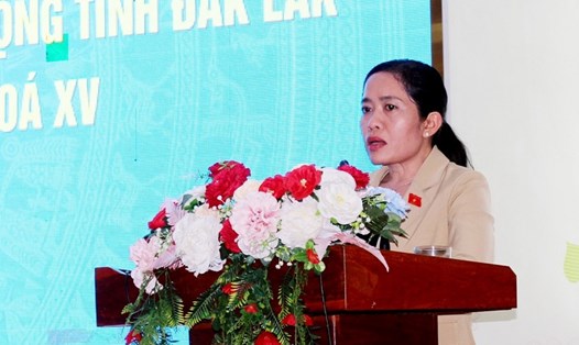 Bà Lê Thị Thanh Xuân - tân Giám đốc Sở Giáo dục và Đào tạo tỉnh Đắk Lắk. Ảnh: Thanh Hương
