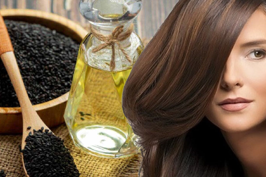 Lợi ích của dầu hạt đen đối với mái tóc. Đồ hoạ: Thiện Nhân