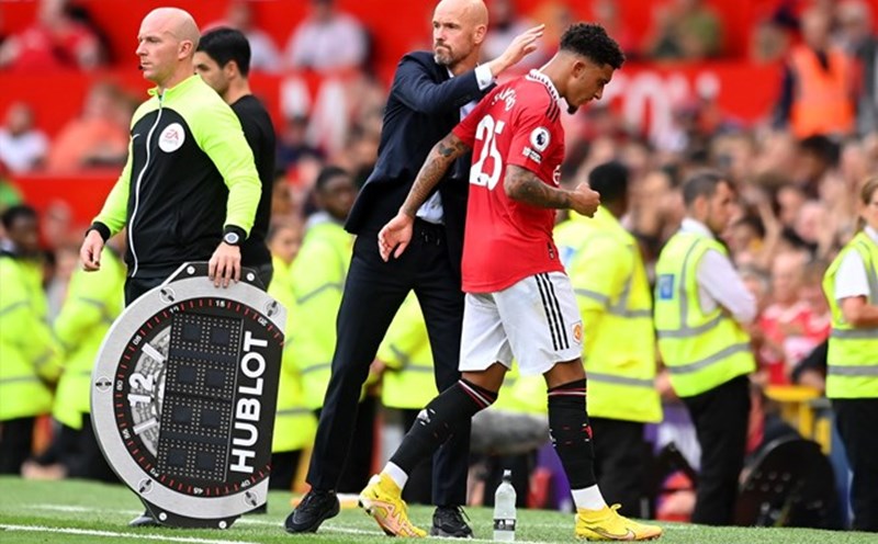 Bất đồng với Ten Hag từng đẩy Sancho khỏi Old Trafford. Ảnh: AFP