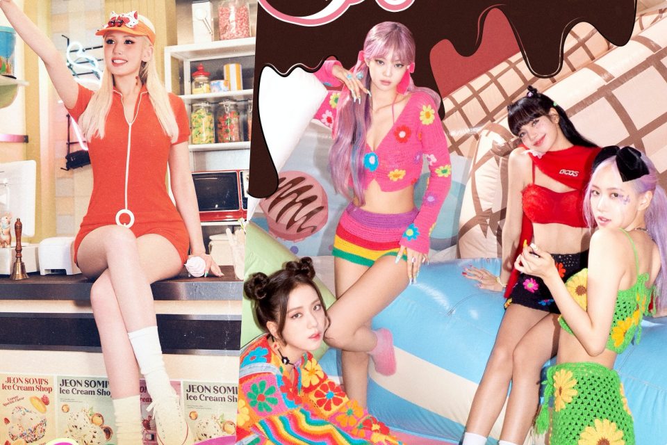 Sản phẩm của Jeon Somi vướng cáo buộc đạo nhái Blackpink. Ảnh: The Black Label, YG