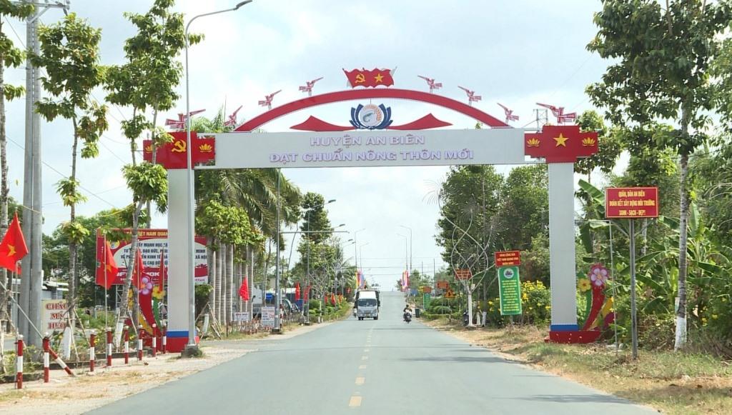 Người dân các huyện An Biên, An Minh, U Minh Thương, Vĩnh Thuận (Kiên Giang) sẽ có nguồn nước để phục vụ sinh hoạt trong mùa khô. Ảnh: Xuân Nhi