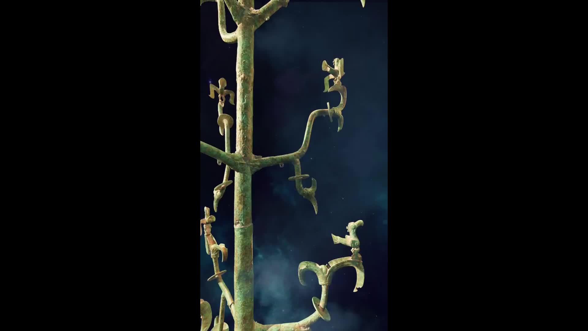 Cổ vật từ di chỉ Tam Tinh Đôi. Ảnh: Xinhua