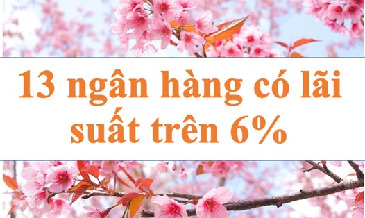Lãi suất ngân hàng liên tục tăng, 13 ngân hàng có lãi suất trên 6%. Ảnh minh họa: Hà Vy