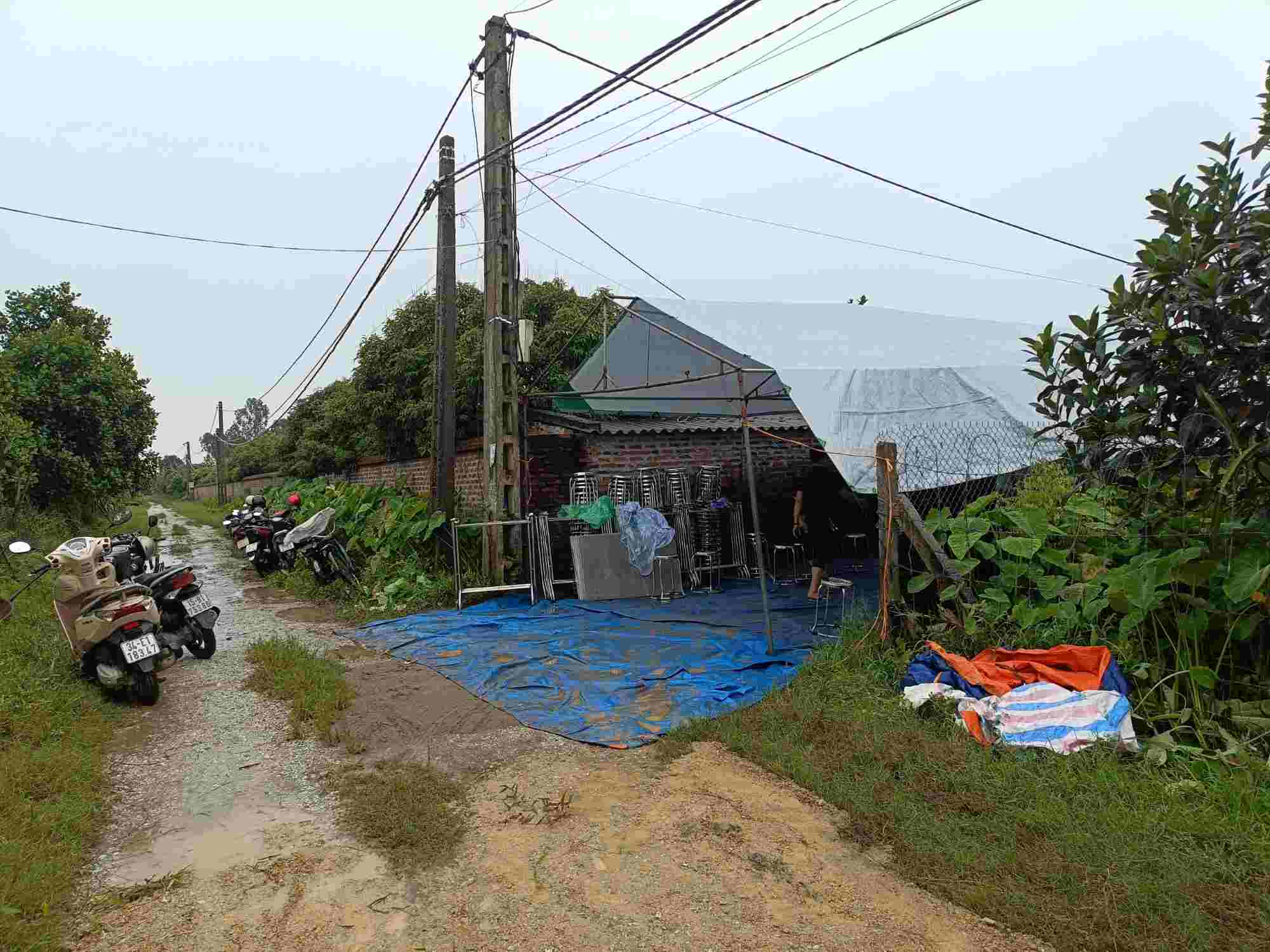 Mr. H.'s funeral in Ngoc Hoa village, Vinh Hoa commune, Ninh Giang district, Hai Duong. Photo: 