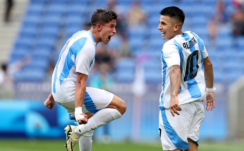 U23 Argentina thắng U23 Ukraine 2-0. Ảnh: AFA
