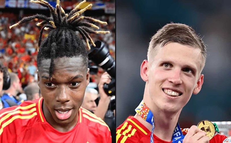 Nico Williams và Dani Olmo chơi nổi bật trong hành trình vô địch EURO 2024 của La Roja. Ảnh: The Athletic