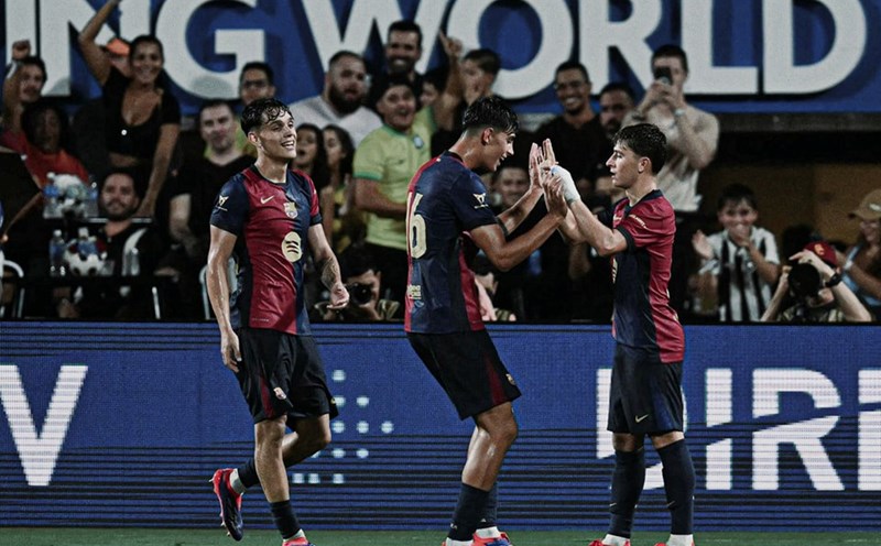 Barcelona có khởi đầu khá tốt dưới thời tân huấn luyện viên Hansi Flick. Ảnh: FC Barcelona