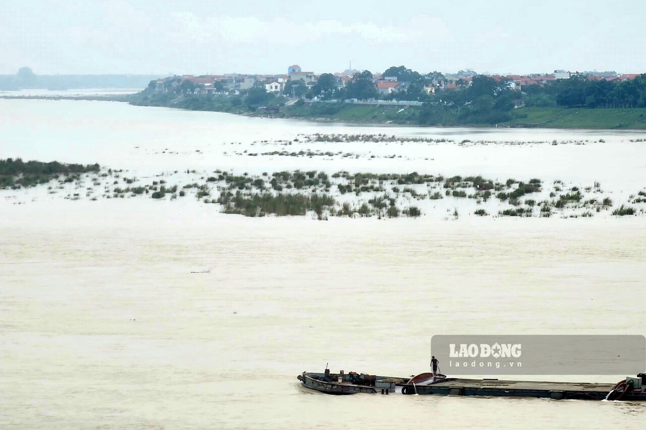 The rivers are all floating, obscuring areas of alluvial land along the river, and bare sand dunes in the middle of the river on dry days. Photo: Red River.