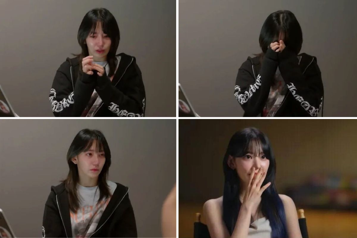 Sakura cried when sharing about her decision to become an idol. Photo: HYBE