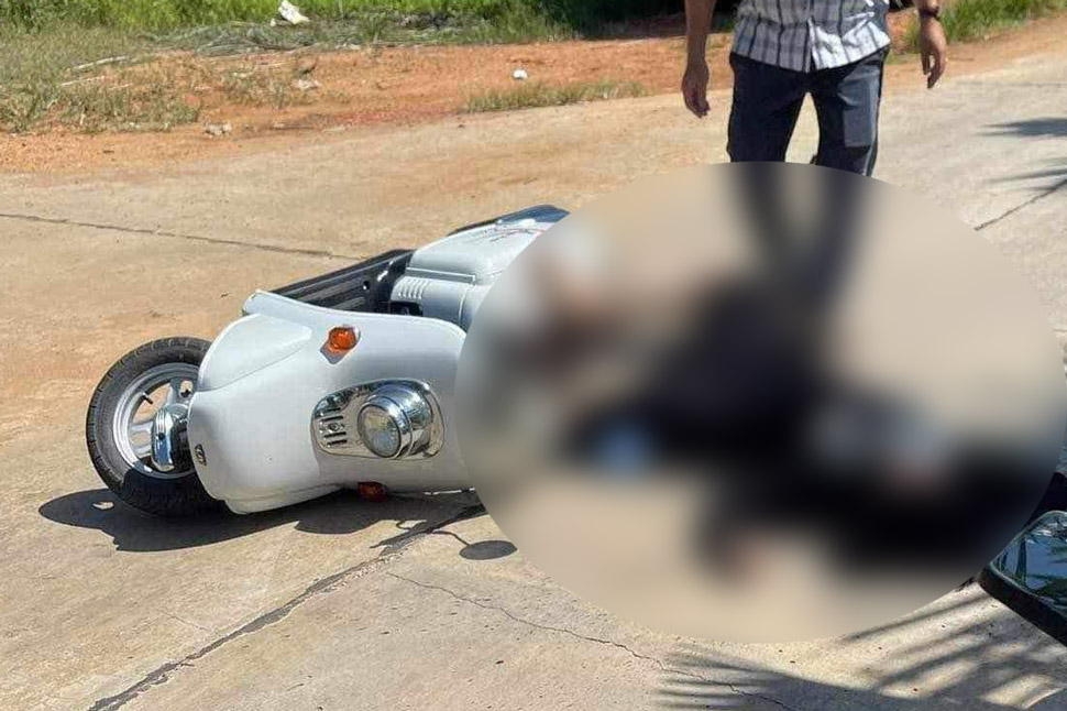 Nữ Trung tá Công an ở Bình Định bị 1 người đàn ông dùng búa đánh gục trên đường. Ảnh: Hiếu Nguyễn