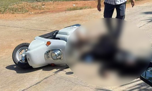 Nữ Trung tá Công an ở Bình Định bị 1 người đàn ông dùng búa đánh gục trên đường. Ảnh: Hiếu Nguyễn