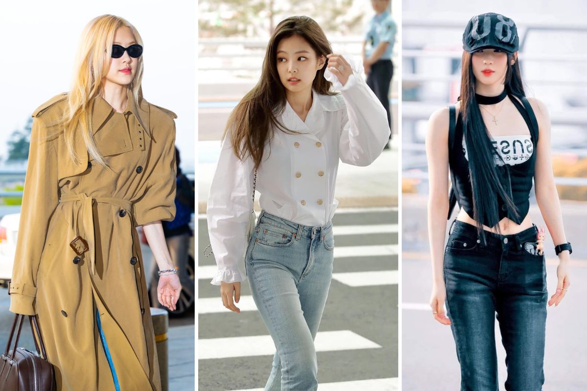 Celebrities' airport fashion is of interest. Photo: Naver