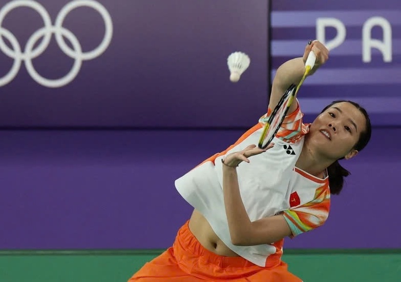 Thùy Linh thất bại đáng tiếc ở lượt trận thứ 2, lỡ tấm vé vào vòng 1/8 Olympic. Ảnh: Olympic