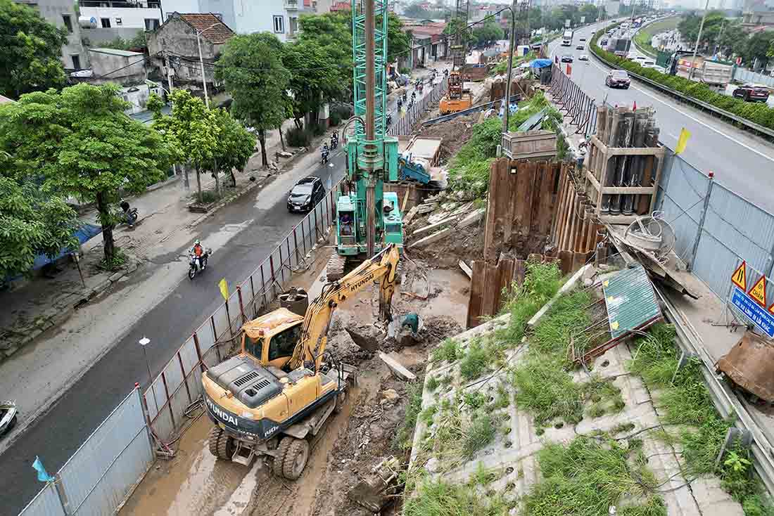 Here, the contractor will construct 6 bridge abutments.