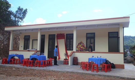 Nhà ở công vụ đầu tiên dành cho giáo viên ở vùng khó do Liên đoàn Lao động (LĐLĐ) tỉnh Quảng Trị xây dựng. Ảnh: Hưng Thơ