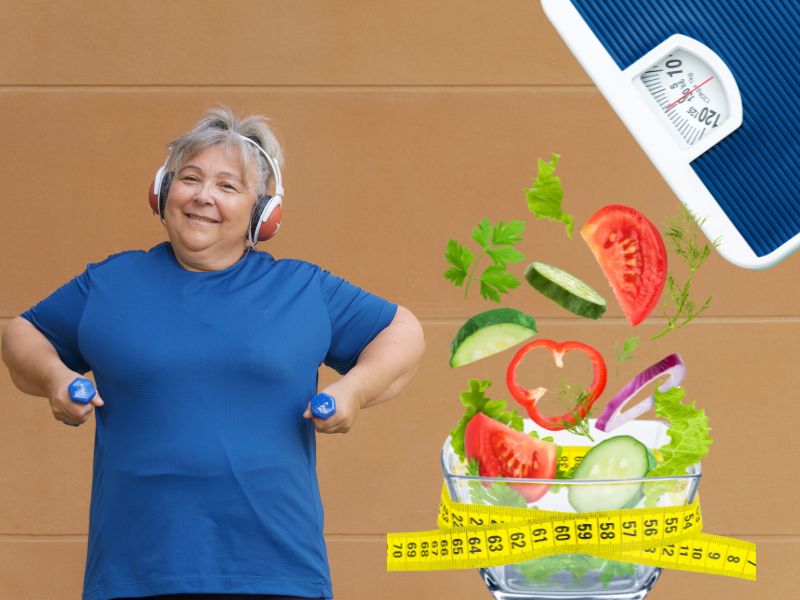 Mẹo giảm mỡ bụng, mỡ nội tạng ở người trên 60 tuổi. Đồ họa: Hạ Mây