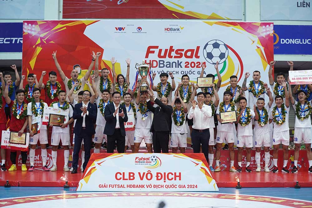 Giải futsal HDBank vô địch quốc gia 2024 chính thức khép lại. Ảnh: Khanh Khanh