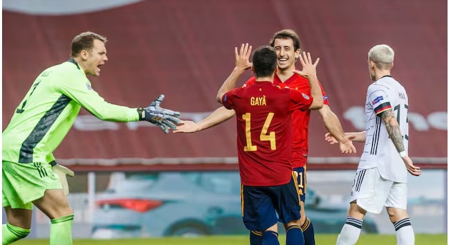 Tuyển Tây Ban Nha từng thắng Đức 6-0 tại Nations League vào cuối năm 2020. Ảnh: RFEF