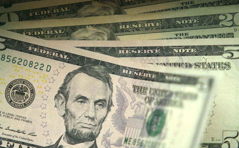 Đồng USD, chụp tại Washington DC, Mỹ. Ảnh: Xinhua