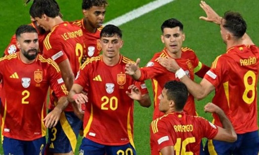 Tây Ban Nha đang chứng minh họ là ứng cử viên số một cho ngôi vô địch năm nay. Ảnh: UEFA