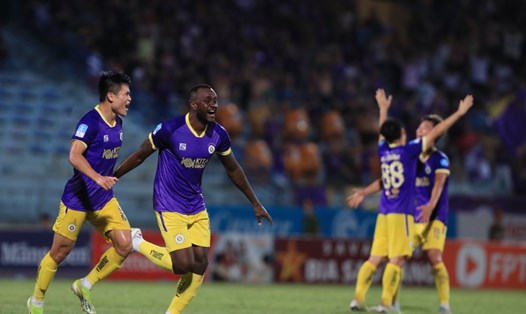 Hà Nội FC giành vé vào chung kết Cúp Quốc gia 2023-2024. Ảnh: Minh Dân