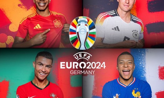 Tây Ban Nha - Đức, Bồ Đào Nha - Pháp là 2 cặp tứ kết EURO 2024 diễn ra đêm nay, rạng sáng mai. Ảnh: UEFA
