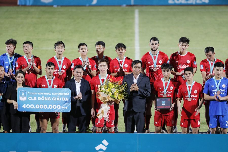Sau trận đấu, ban tổ chức đã tiến hành trao giải Ba cho câu lạc bộ Thể Công Viettel. Đoàn quân của huấn luyện viên Nguyễn Đức Thắng đồng hạng cùng câu lạc bộ Nam Định. 