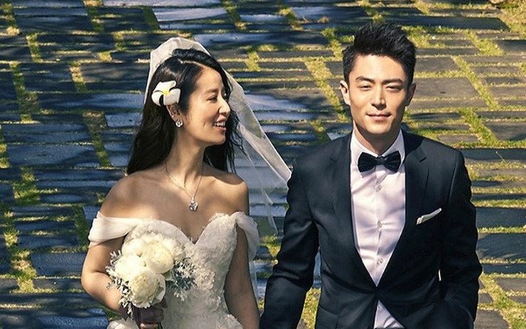 Vợ chồng Lâm Tâm Như và Hoắc Kiến Hoa chưa có ý định sinh con thứ 2. Ảnh: Weibo