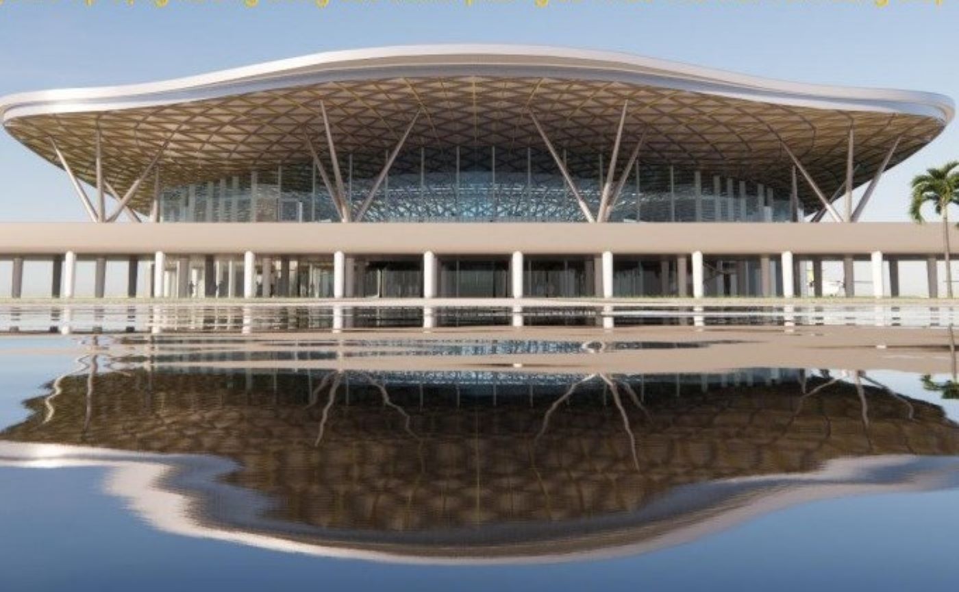 Phối cảnh nhà ga sân bay Quảng Trị. Ảnh: H.Thơ.