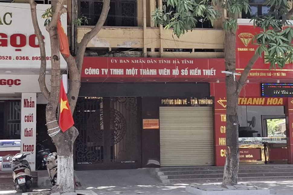 Công ty Xổ số kiến thiết Hà Tĩnh thua lỗ bị giám sát tài chính đặc biệt. Ảnh: Trần Tuấn.