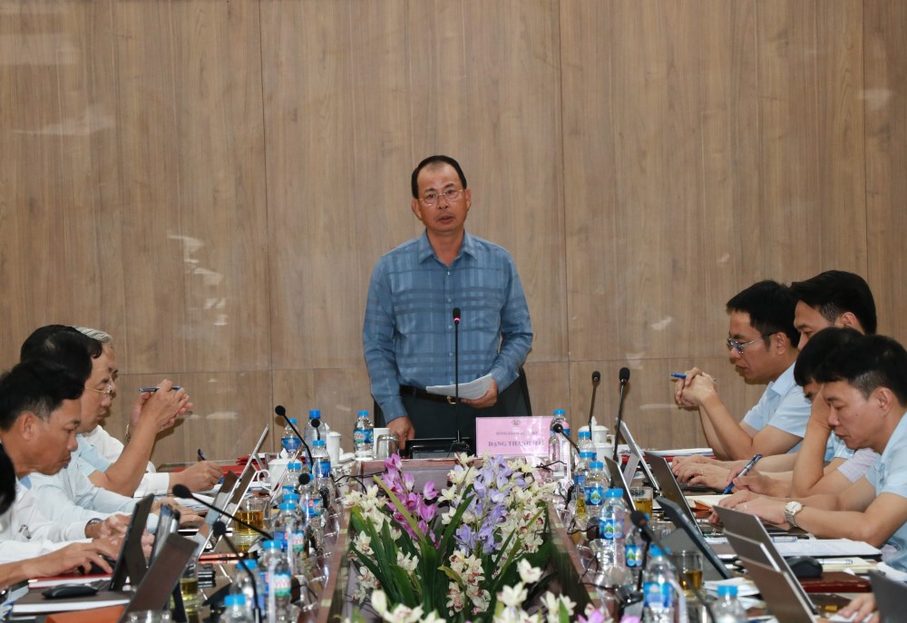 Tổng Giám đốc Tập đoàn TKV Đặng Thanh Hải đề nghị tập trung sản xuất hoàn thành kế hoạch, nhiệm vụ năm 2024. Ảnh: TKV