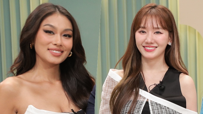 Lê Thảo Nhi và Hari Won làm bình luận trong show hẹn hò. Ảnh: Nhà sản xuất.