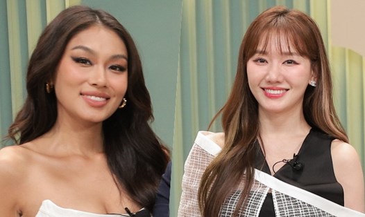 Lê Thảo Nhi và Hari Won làm bình luận trong show hẹn hò. Ảnh: Nhà sản xuất.