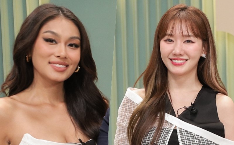 Lê Thảo Nhi và Hari Won làm bình luận trong show hẹn hò. Ảnh: Nhà sản xuất.