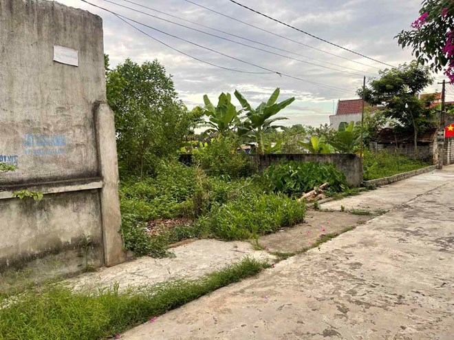 Ông Phước bỏ 400 triệu đồng mua mảnh đất ở xã Đô Thành (huyện Yên Thành, Nghệ An) nhưng được giao sổ đỏ giả. Ảnh: Quang Đại