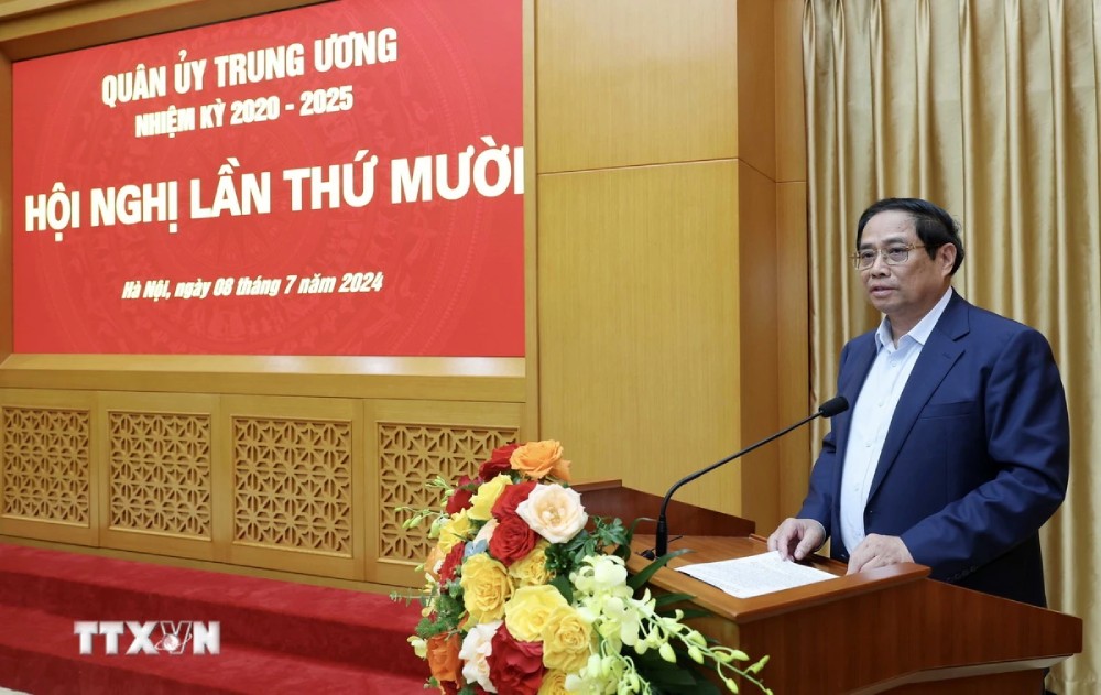 Thủ tướng Chính phủ Phạm Minh Chính phát biểu tại Hội nghị. Ảnh: TTXVN