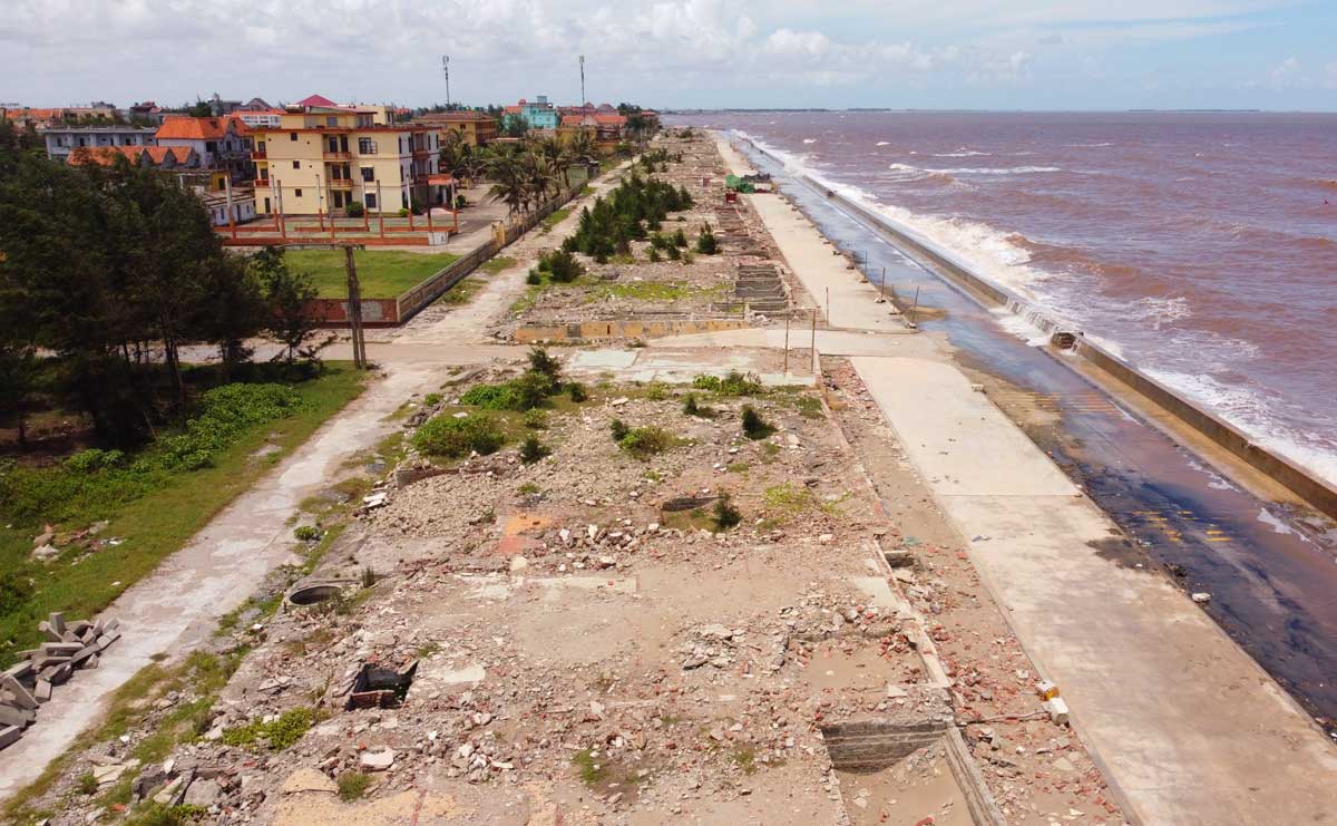 Khu du lịch biển Quất Lâm (huyện Giao Thủy, tỉnh Nam Định). Ảnh: Lương Hà