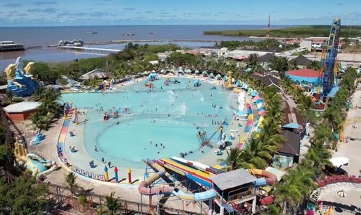 Một góc Khu du lịch Nhà Mát, thành phố Bạc Liêu, tỉnh Bạc  Liêu. Ảnh: Nhật Hồ