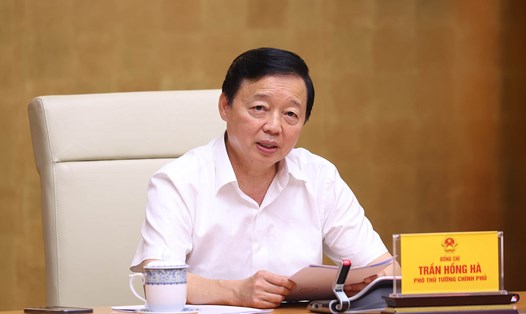 Phó Thủ tướng Chính phủ Trần Hồng Hà chủ trì cuộc họp. Ảnh: VGP